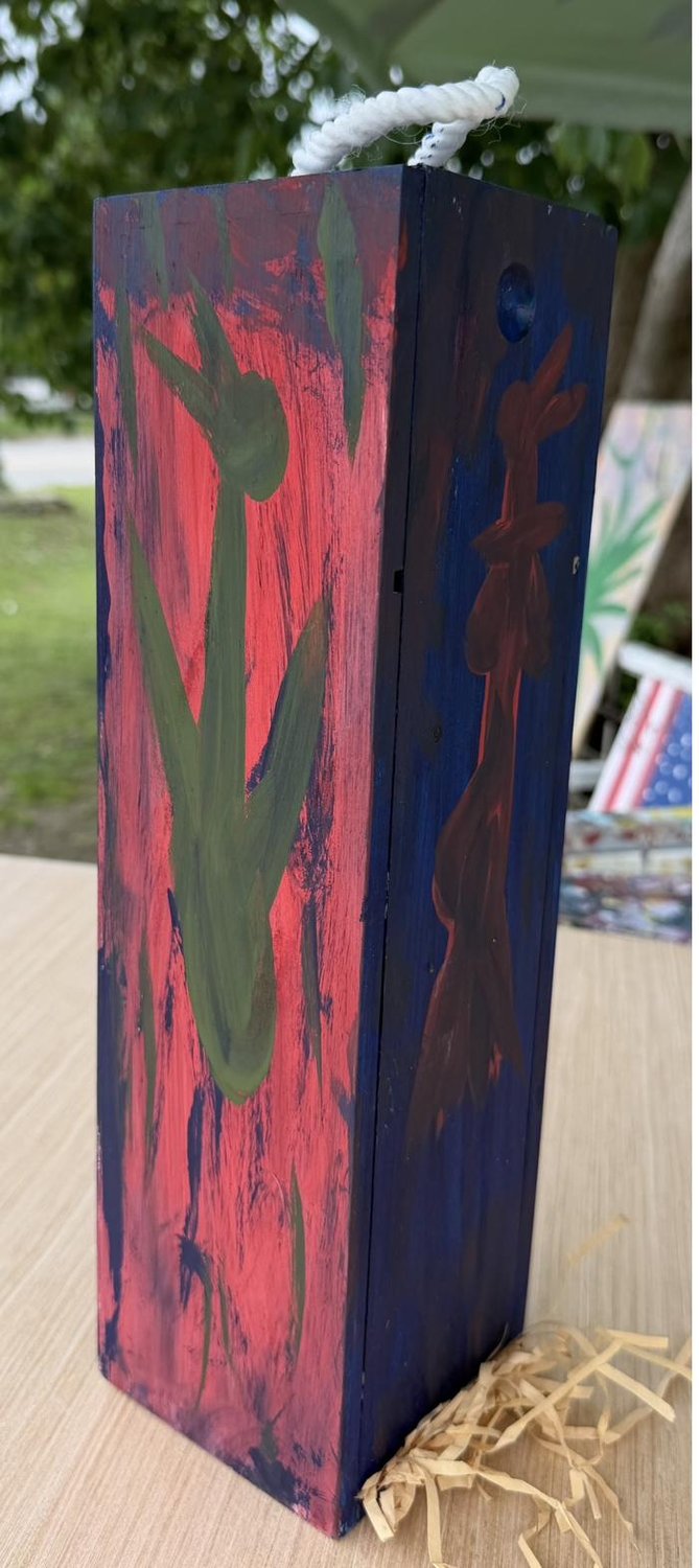 Painted Wine Box