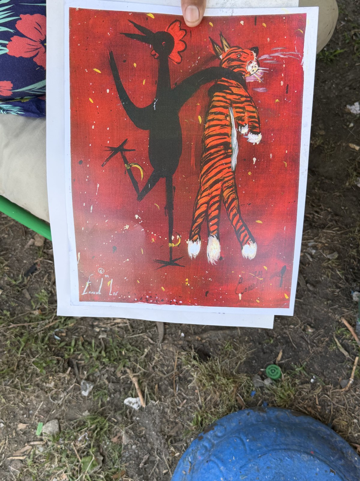 Rooster print