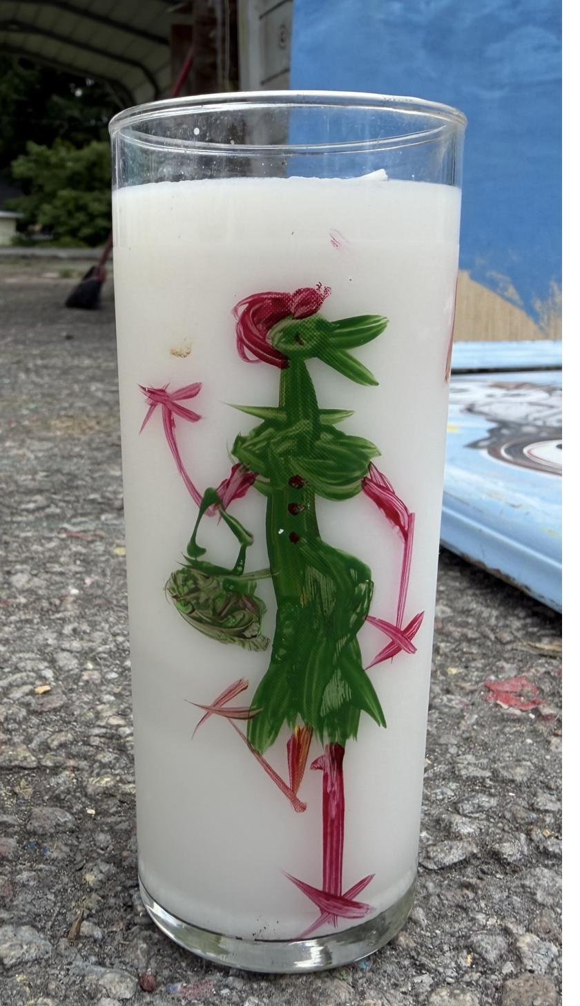 Rooster with Basket Candle